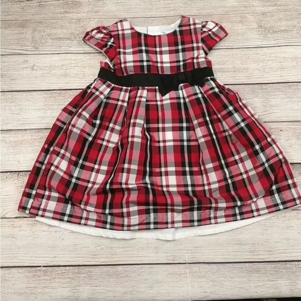 Carter's Red Black Plaid Dress‎